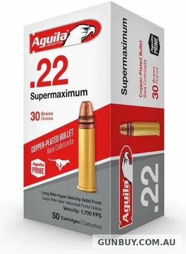 Claremont Firearms AGUILA .22LR SUPERMAX 30G HV CP SP