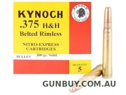 Kynoch .375H&H 300G Belted Solid