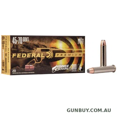 Claremont Firearms Federal .45-70 300gn FN Hammer Down 20 Pack