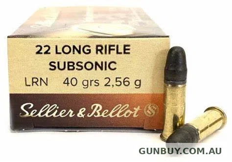 Claremont Firearms SELLIER & BELLOT .22 SUBSONIC HP 40GN