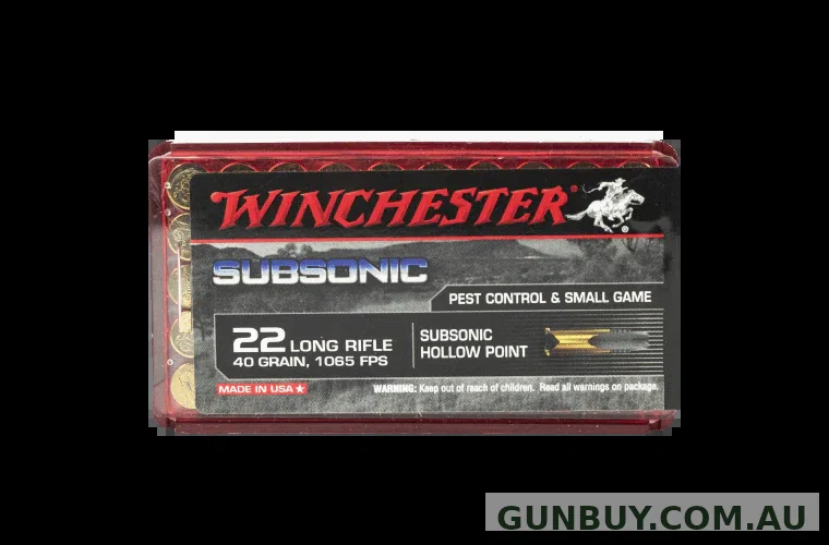 Claremont Firearms WINCHESTER .22 40GN SUBSONIC 1065FPS