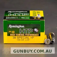 Claremont Firearms REMINGTON .38SPL + P 158GR LHP HTP 20PK