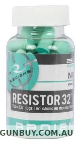 Radian Resistor 32 Foam Ear Plugs Teal 25pk Pairs