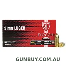 Fiocchi 9mm 124gn Copper Plated