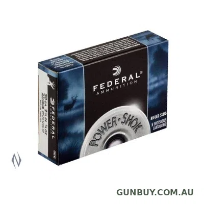 Claremont Firearms FEDERAL POWER-SHOK 20G 3/4OZ RIFLED SLUGS