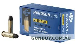 PPU .38SPL 158gn LRN 50pk