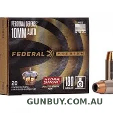 Federal 10mm Auto 180gn Hydrashok 20pk