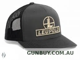 Leupold Reticle Trucker Cap Flat Bill Grey
