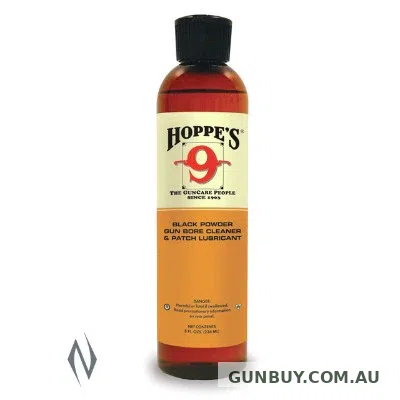HOPPES No 9 Black Powder Bore Solvent & Lubricant 8oz HP999