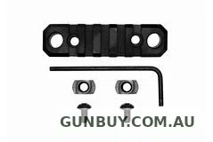 Claremont Firearms GROVTEC M-LOK RAIL 3.1" 5 SLOT PUSH BUTTON BASE