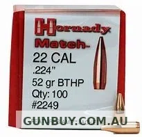 Claremont Firearms HORNADY .224 52GR BTHP MATCH
