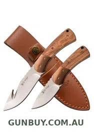 Elk Ridge FIXED BLADE KNIFE SET DROP POINT GUTHOOK