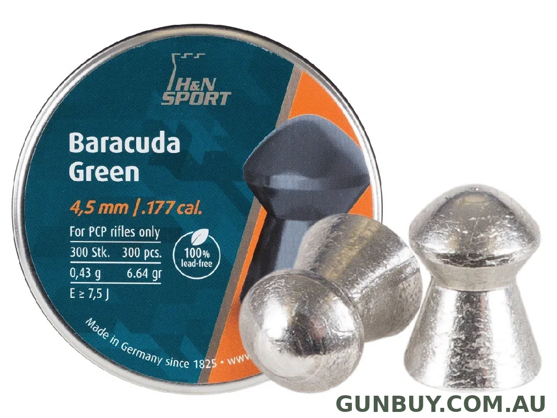 Claremont Firearms H&N .177 BARACUDA GREEN