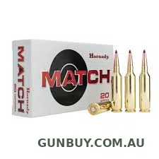 HORNADY 22 CREEDMOOR 80 GR ELD-MATCH 20PK