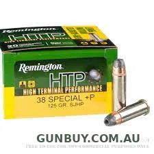 Claremont Firearms Remington HTP .38spl 125gn SJHP 20pk