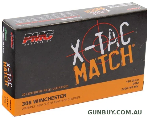 Claremont Firearms PMC .308WIN 168GN X-TAC 20PK