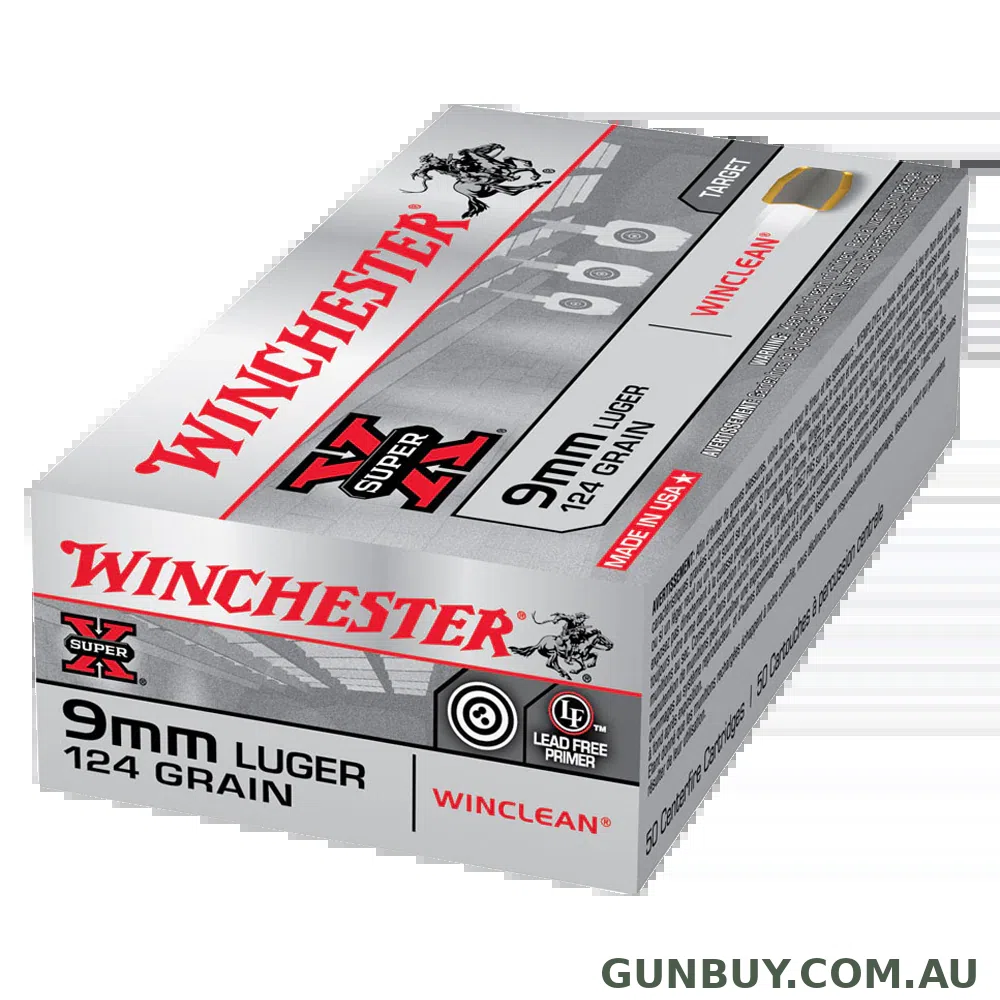 Claremont Firearms WINCHESTER 9MM 124GN WINCLEAN 50RND