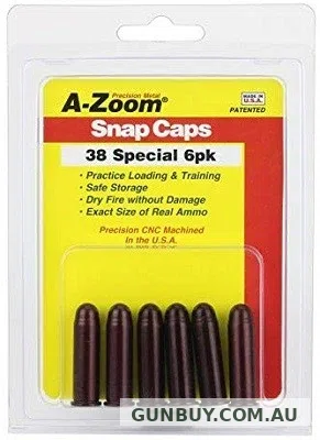 Claremont Firearms A-ZOOM .38SPL SNAP CAPS 6PK
