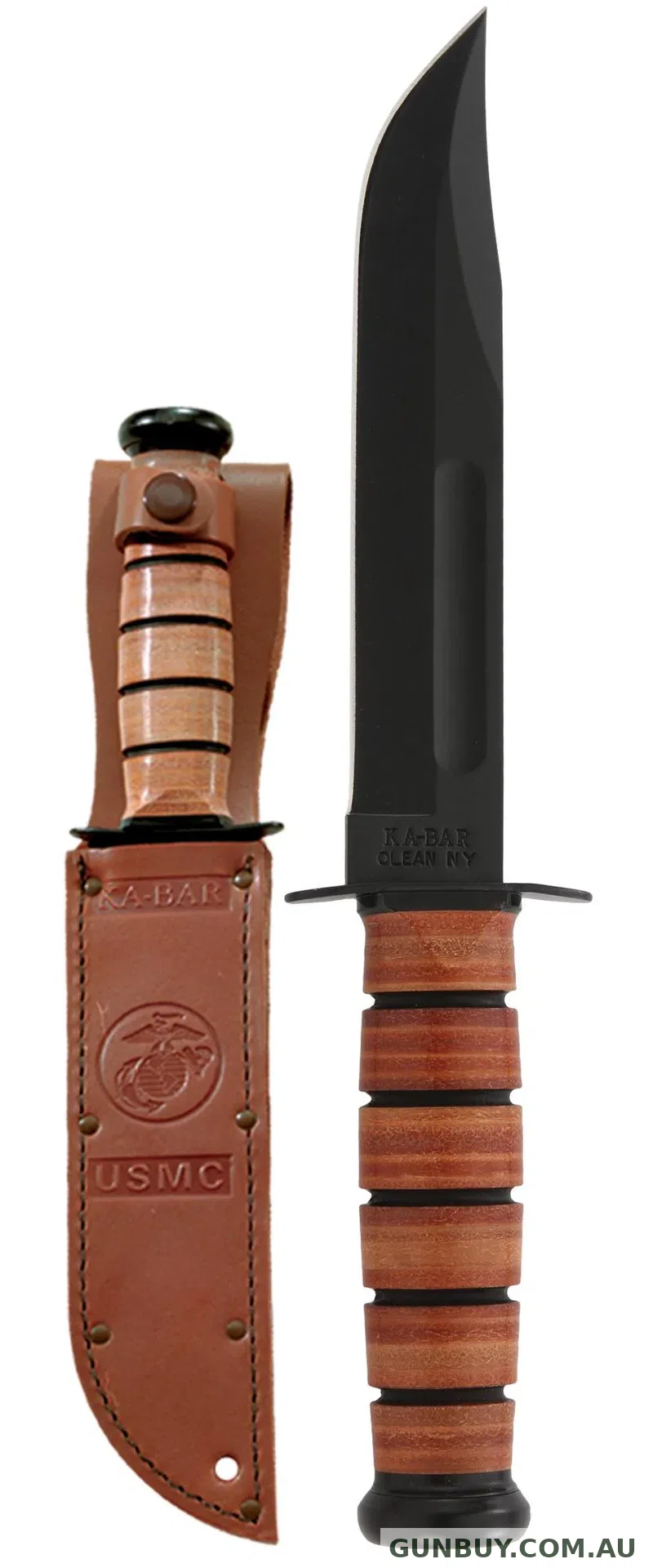 KA-BAR FIGHTING USMC LEATHER #KB1217