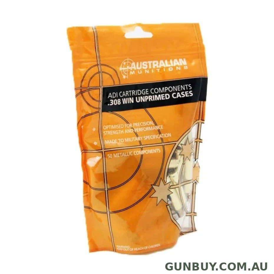 Claremont Firearms ADI UNPRIMED BRASS .308 50 PK