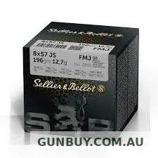 Sellier & Bellot 8X57 JS FMJ 196GN 50PK