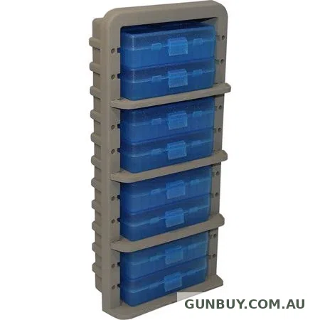 Claremont Firearms MTM P50-9M-24 50 RND HINGED TOP AMMO BOX BLUE 9MM AMMO RACK AR9M