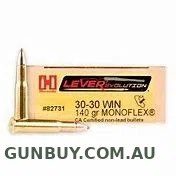 Claremont Firearms HORNADY .30-30 140GR MONO FLEX 20 PACK