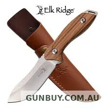 Elk Ridge DROP POINT BIRCHWOOD KNIFE