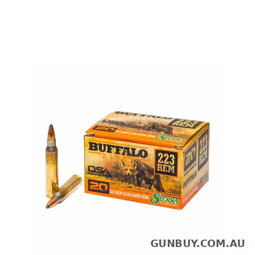 Claremont Firearms BUFFALO RIVER .223 55G GAMEKING 20PK