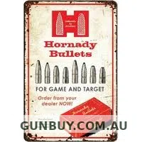 Hornady Bullets Rustic Tin Sign 99145H