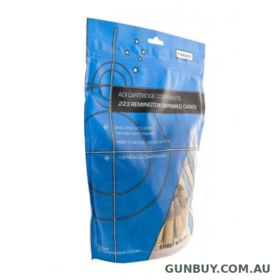 Claremont Firearms ADI UNPRIMED BRASS .223 100 PACK