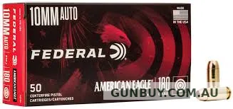 Federal AE 10mm Auto 180gn FMJ 50pk