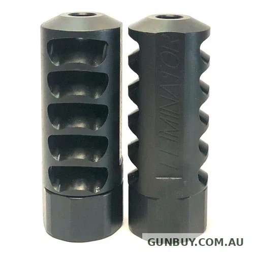 Grizzly MUZZLE BRAKE ELIMINATOR 12X28 5 PORT BLACK
