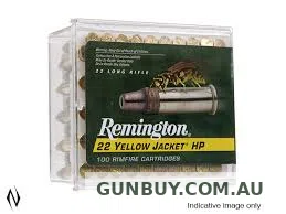 Remington 33gr TCHP Yellow Jacket Hyper Velocity 100Pk 1500FPS