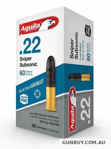 Claremont Firearms AGUILA .22LR SUBSONIC 60G SNIPER LEAD SP