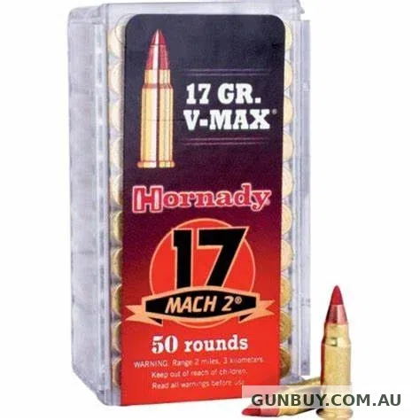 Claremont Firearms HORNADY .17 Mach 2 17GN V-MAX