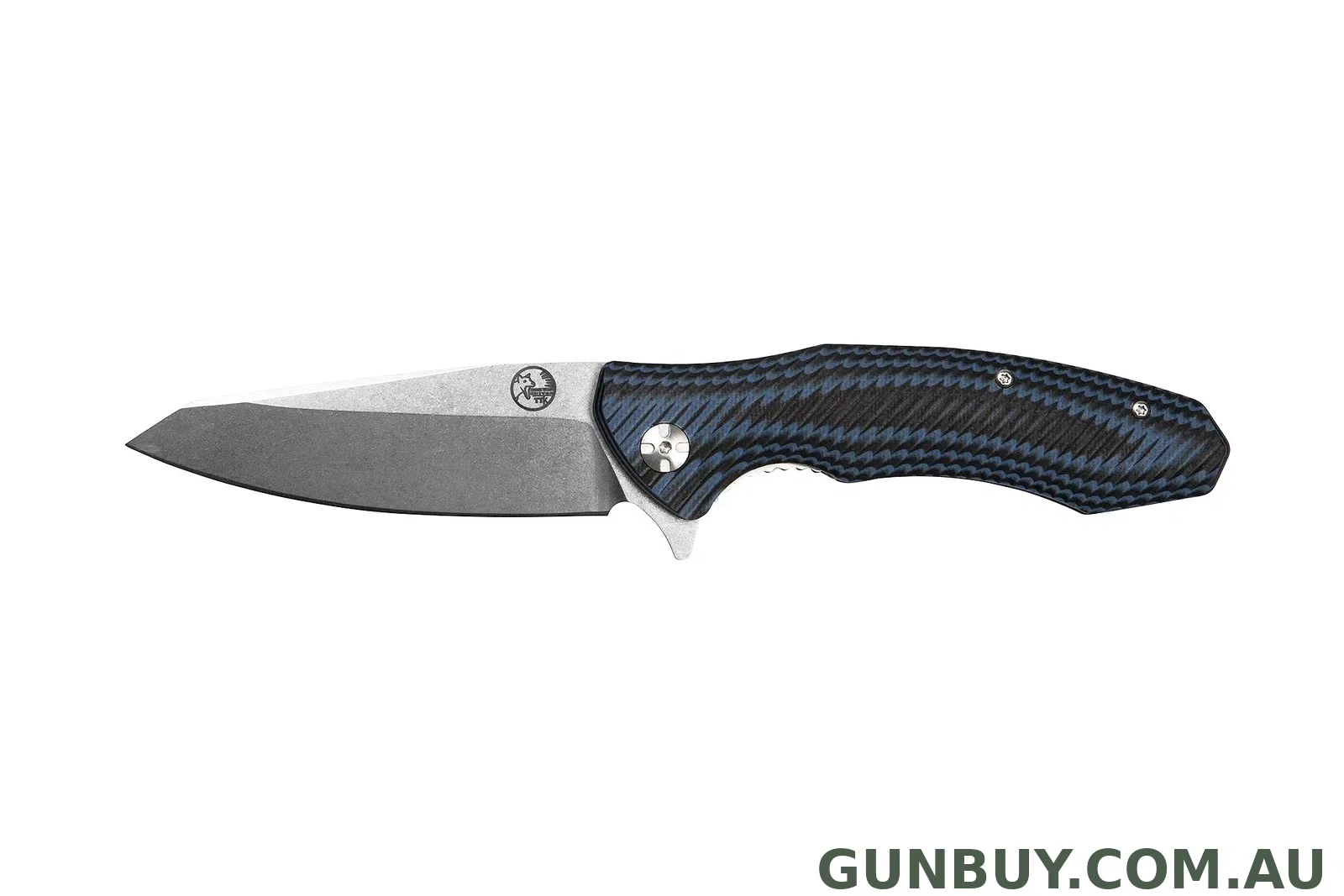 Tassie Tiger Reverse Tanto Folding Knife – Blue Black Handle