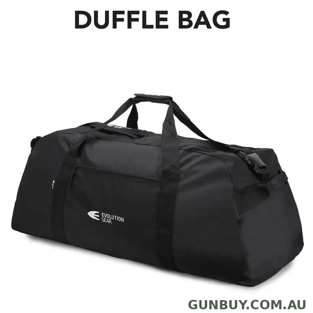 Evolution Gear Multipurpose Black Duffel Bag