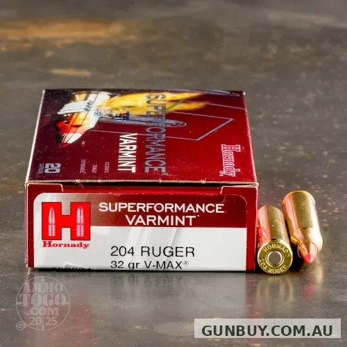 Hornady 204 Ruger 32 gr V-Max
