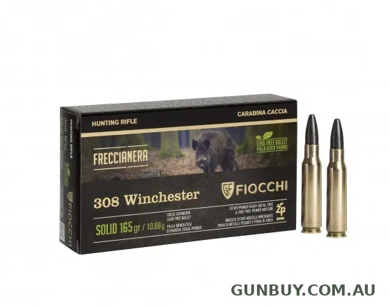 Fiocchi 308 Win Freccia Nera Lead Free 165gr 20pk