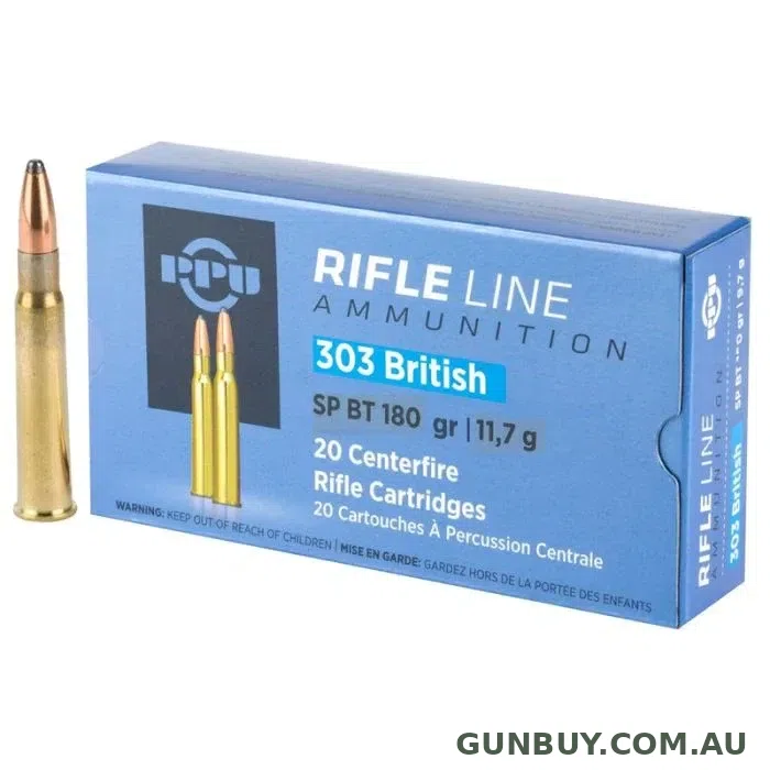 PPU 303 British 180gr SP Pkt 20