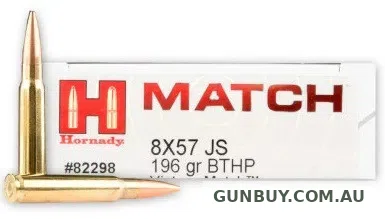 Hornady 8x57 JS 196 gr BTHP