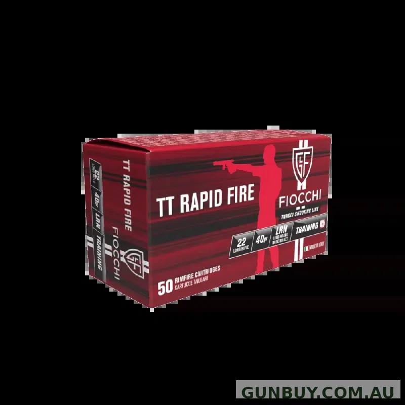 FIOCCHI 22LR TT RAPID FIRE 500 ROUNDS 40GR LRN 50 PK
