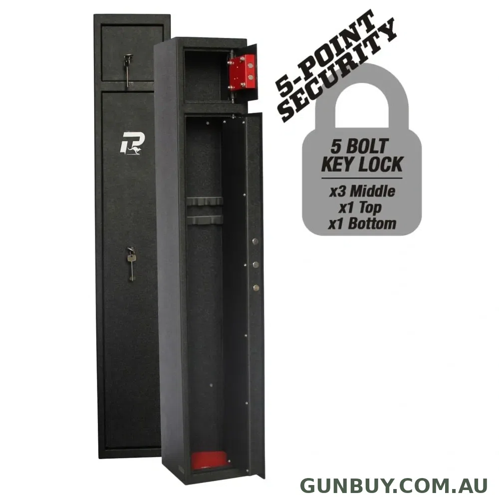Pro-Tactical Hunter 5 Gun Safe Key Lock with Top Locker