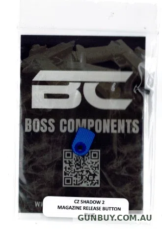 Boss Components CZ Shadow 2 Aluminium Magazine Release Button Blue