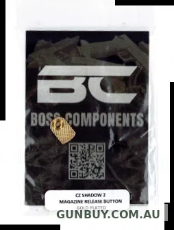Boss Components CZ Shadow 2 Aluminium Magazine Release Button Gold Plated
