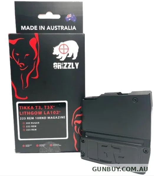 Grizzly Tikka/Lithgow 204Rug-222Rem-223Rem 10Rnd Magazine