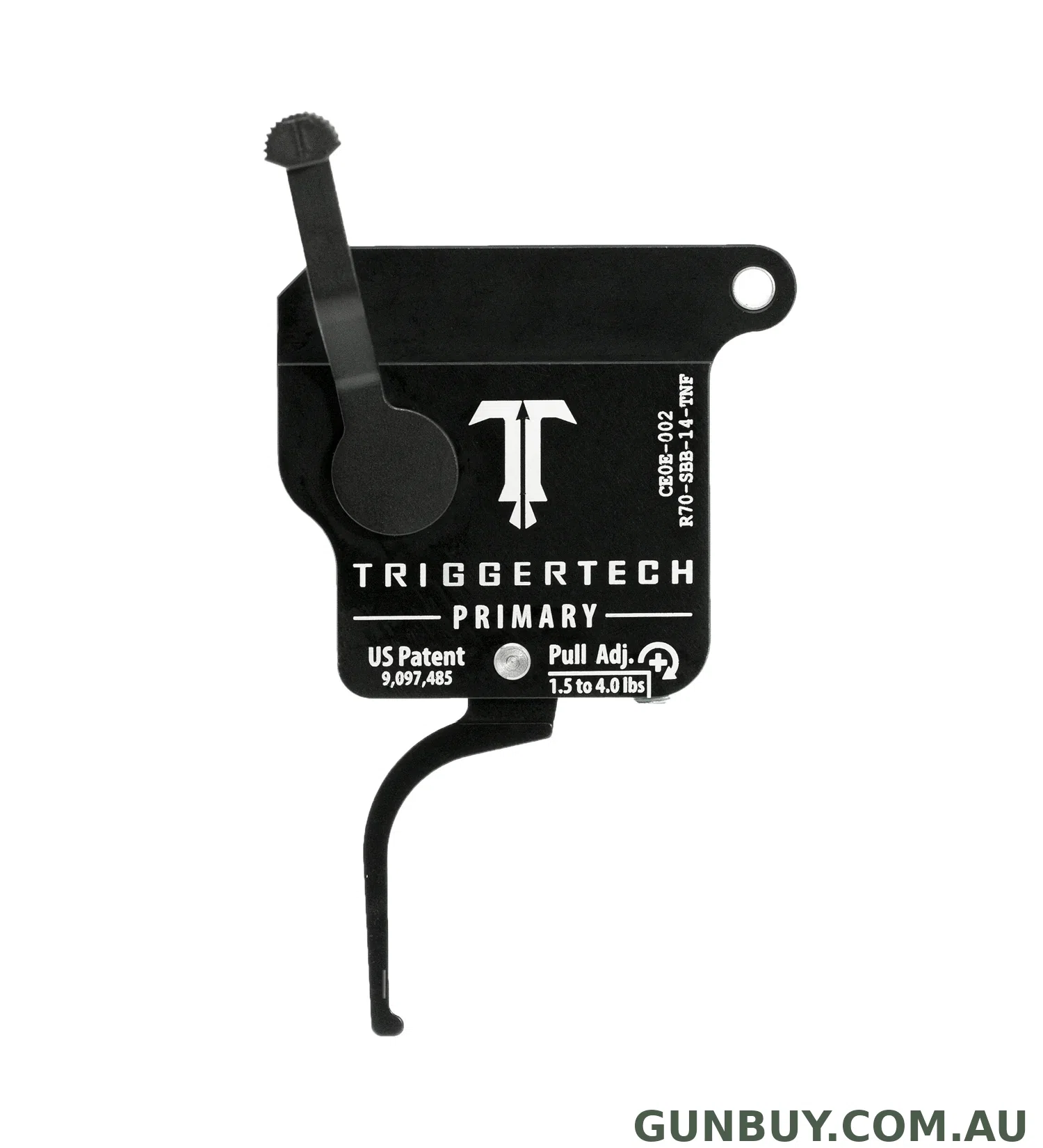 TriggerTech PRIMARY FLAT BLK TOP SAFTEY REM 700 S/ STAGE CLONE