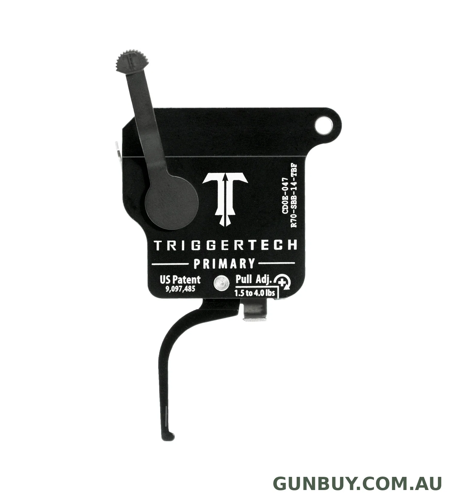 TriggerTech PRIMARY FLAT BLK TOP SAFTEY REM 700 S/ STAGE
