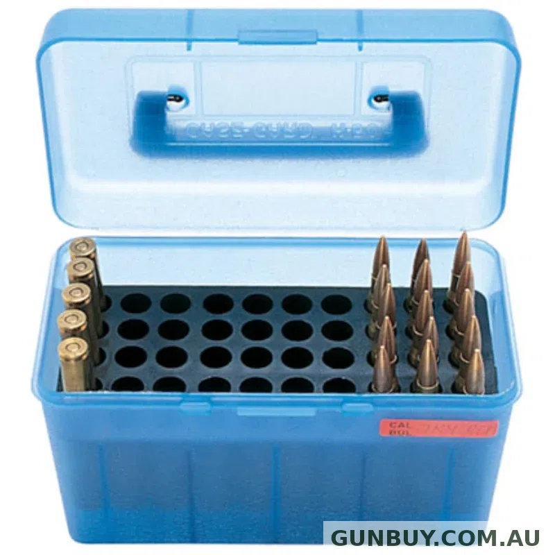 MTM 50 Round Ammo Box Deluxe 30/06-45 -Blue